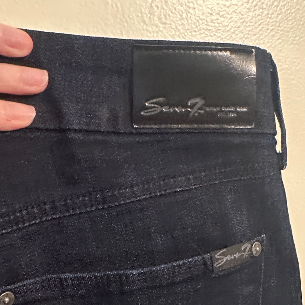 Seven7 Women's High Rise Jeans - Dark Blue‎ size 14 - Picture 5 of 8